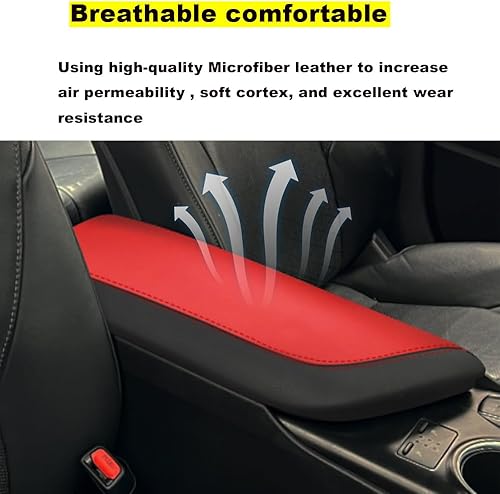 Miniatura 7 de Blazeray - Funda para reposabrazos de consola central de coche para Toyota Camry 2018-2023, accesorios interiores de cuero, protector antiarañazos