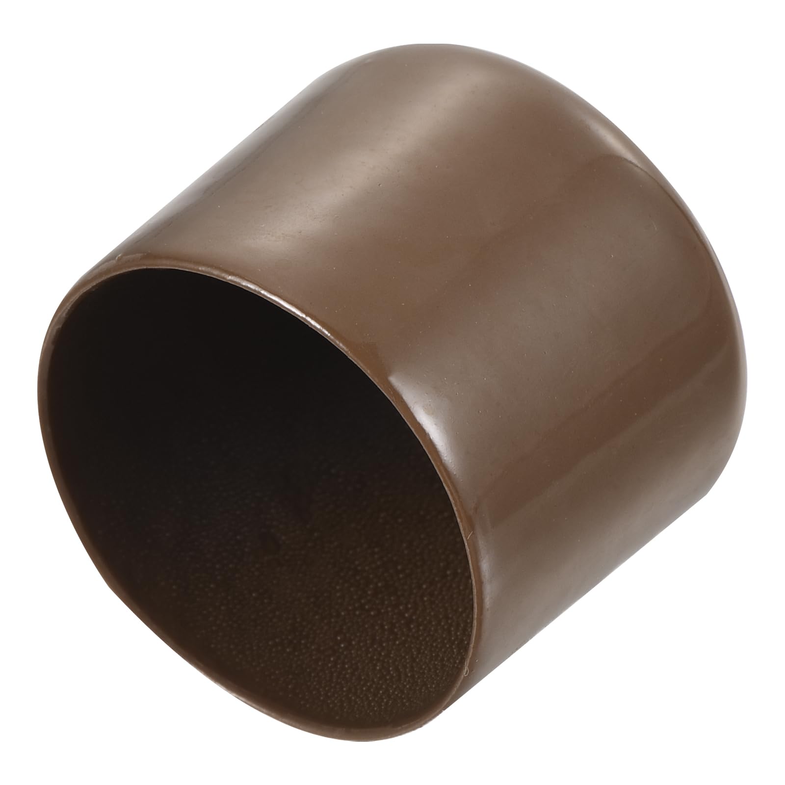 uxcell 20pcs Rubber End Caps 37mm ID Vinyl PVC Round Tube Bolt Cap Cover Screw Thread Protectors Brown