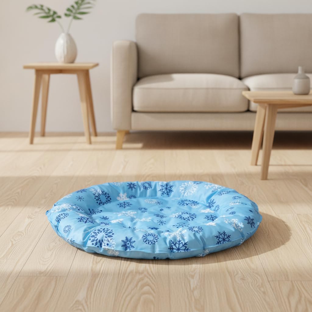 Tapis Rafraîchissant Gel, Diamètre 62cm | Rembourrage en coton perlé, Tapis Repos Froid, Pour les journées , Pour passionnés d'
