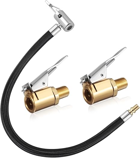 Foyods Reifenfüllschlauch Adapter Set - 50 Cm Mit 5 Anschlüssen