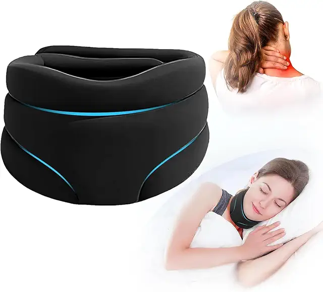 Collare Morbido Cervicale Regolabile - Allevia Dolore Collo, Taglia Unica Uomini-Donne