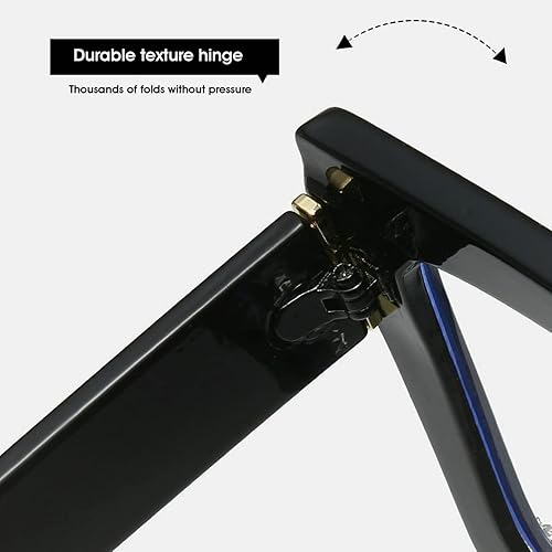 Miniatura 7 de Melrose Gafas de lectura cuadradas de diamante transparente para mujer, gafas de diamantes de imitación de luz azul de moda