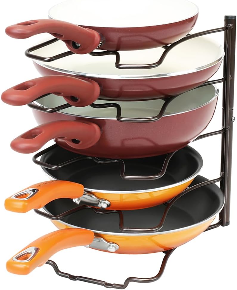 Deco Brothers Pan Organizer Rack, Bronze