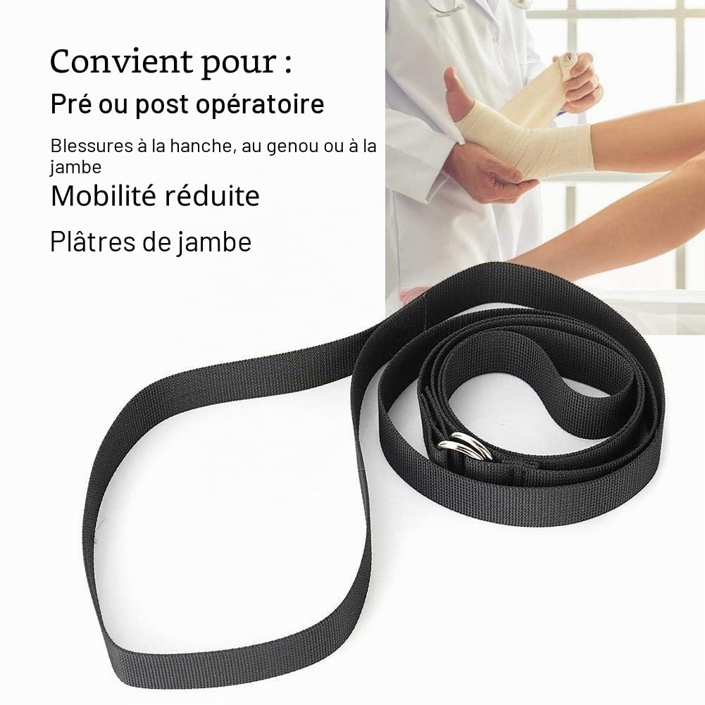 Wytino Lève-Jambes Walker, élévateur de Jambe avec Sangles de Pied pour promeneurs âgés, fauteuils roulants, Lits, Voitures, canapés, Remplacement des Hanches et des Genoux