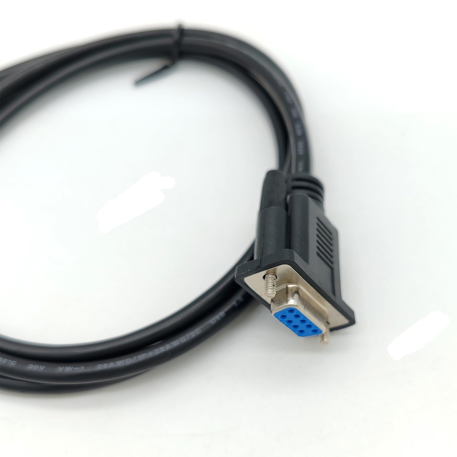 Câble adaptateur USB B Port d'impression mâle vers DB9 femelle RS232 Câble série DB9 vers USB type B Câble adaptateur d'imprimante de transmission de données 1,5 m
