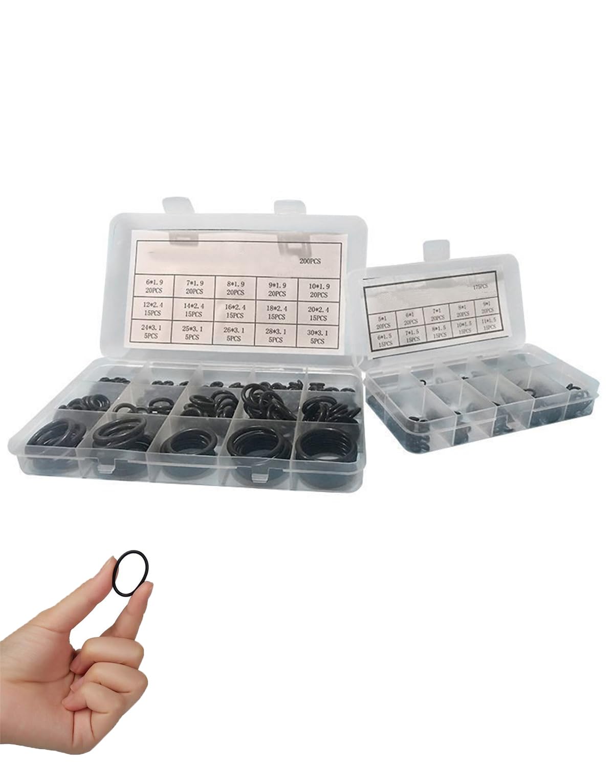 O Ring for Pressure Washer Gun, 375 Pieces Repair Kit in 2 Storage Boxes, Assorted Sizes for Various Sealing Needs, Perfect for Repair and Maintenance Tasks-image-48