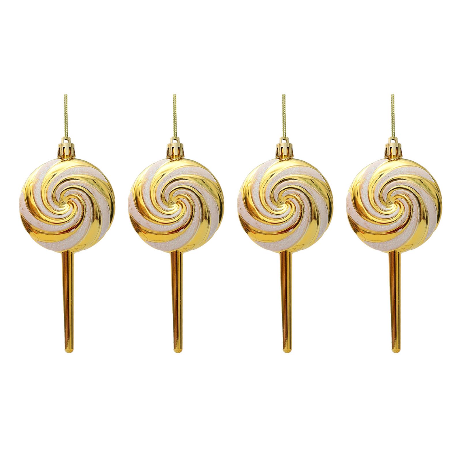 Tsophreniq Christmas Lollipop Ornament, 4 Pcs Hanging Ornament for Christmas Tree Creative Decoration for Festival Party Tree Decoration Acrylic Ornaments Festive Party Decorations