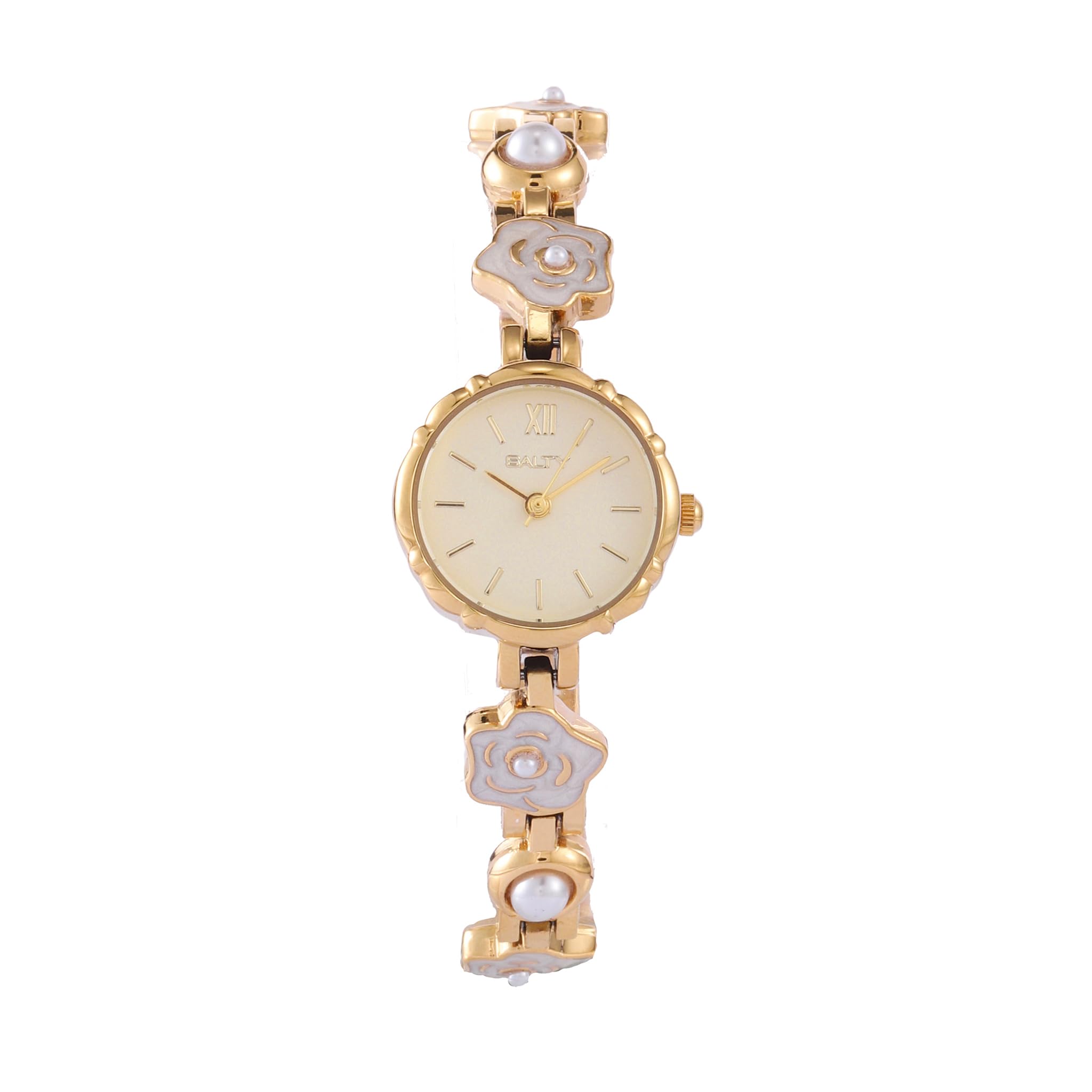 Golden Bloom Pearl Watch for Women & Girls | Stylish Watch | 1 Year Warranty | Wrist Watches for Girls | Ideal for Gifting | Gift for Diwali, Christmas, Marriage, Birthday-image-14