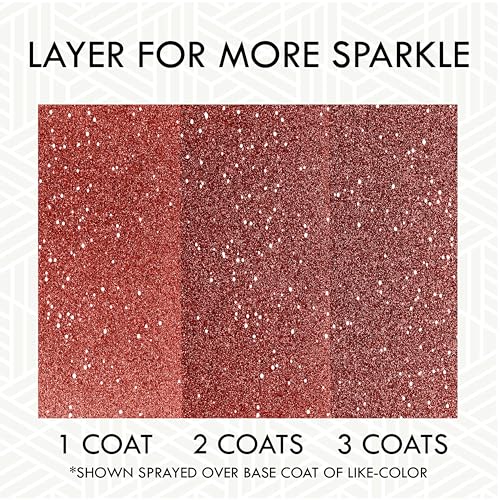Image of Rust-Oleum 268045-6PK Specialty Glitter Spray Paint, 10.25 Oz, Red, 6 Pack