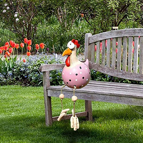 Huhn Gartendeko, Harz und Keramik Hahn Deko Ornament Handarbeit Gartenstatuen Dekorative Hen Yard Dekor Geschenk Animal Figurine Farmhouse Garden Stake für Haus Andenken (Pink) Huhn Gartendeko, Harz und Keramik Hahn Deko Ornament Handarbeit Gartenstatuen Dekorative Hen Yard Dekor Geschenk Animal Figurine Farmhouse Garden Stake für Haus Andenken (Pink)