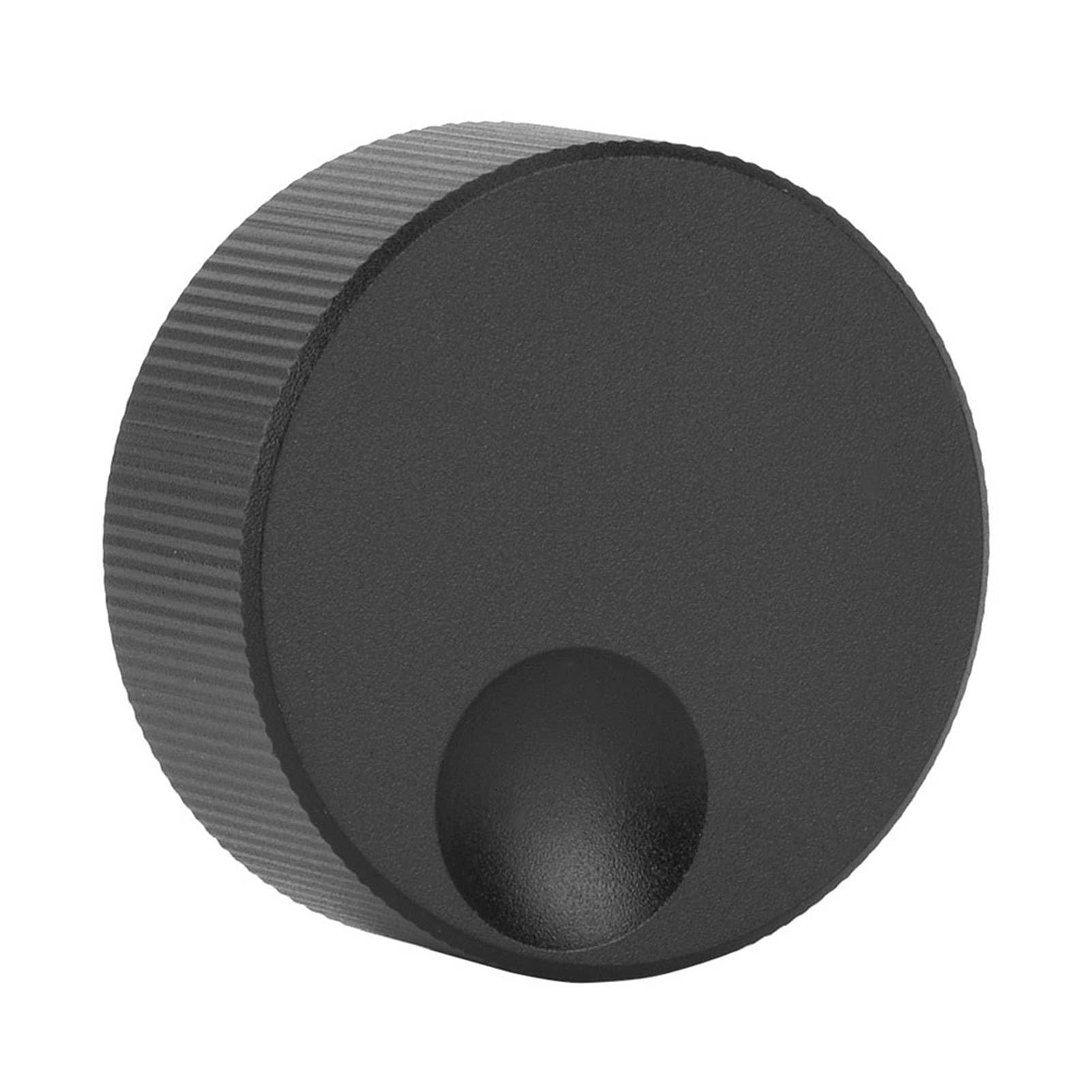 Manopola di Controllo del Volume, Manopola in Alluminio Massiccio da 6 Mm, con Superficie Satinata Nera con Struttura Antiscivolo, Ideale per Potenziometro e Apparecchiature Audio