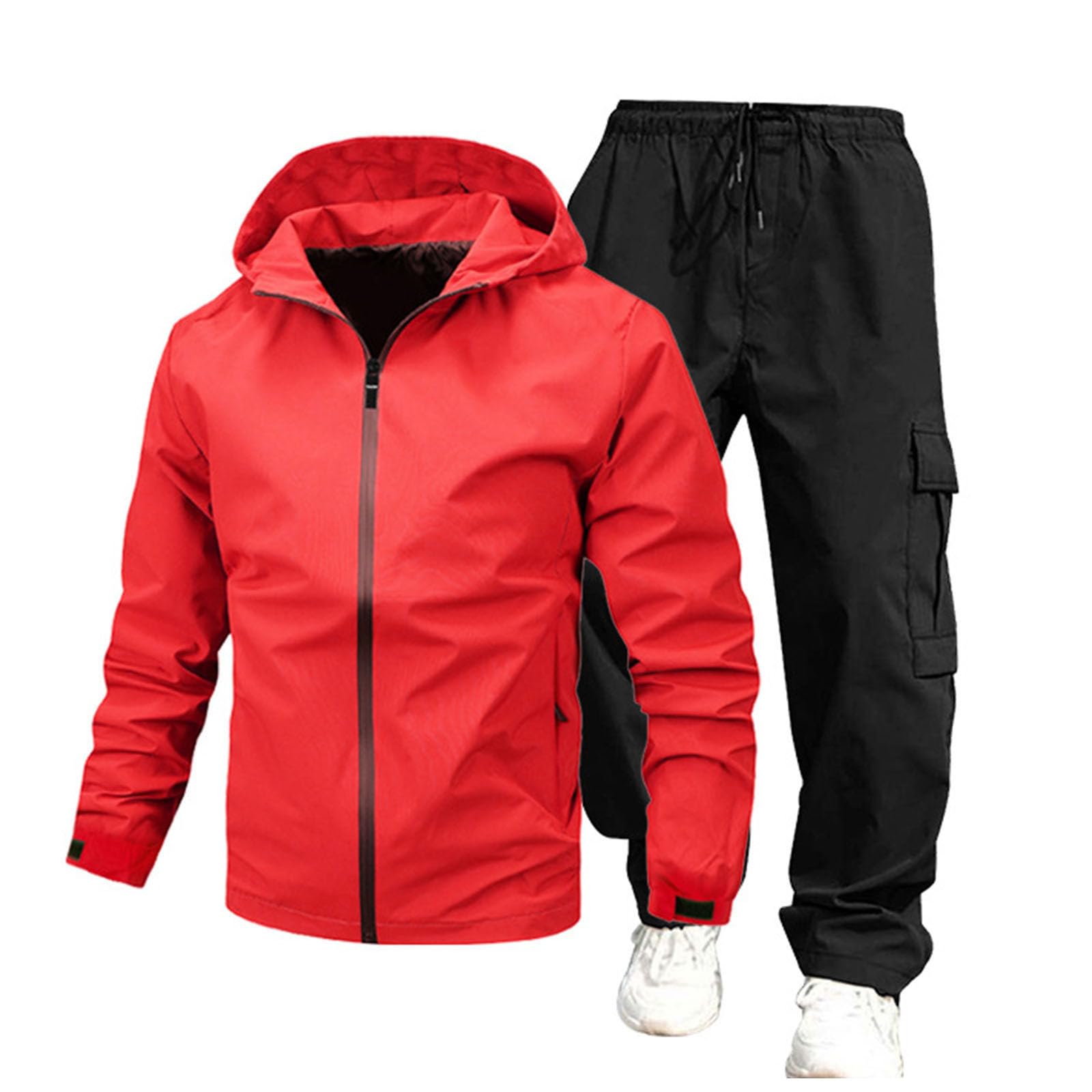 Generisch Traje de esquí para hombre, chaqueta de esquí y pantalones, juego de traje de nieve, cálido, juego de esquí, resistente al viento, chaqueta softshell, pantalones de nieve, chándal deportivo