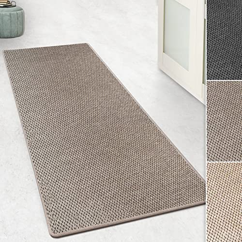 Floordirekt Teppichläufer Kalkutta - Sisaloptik - Tiger-Eye-Design - Teppich Läufer Wohnteppich...