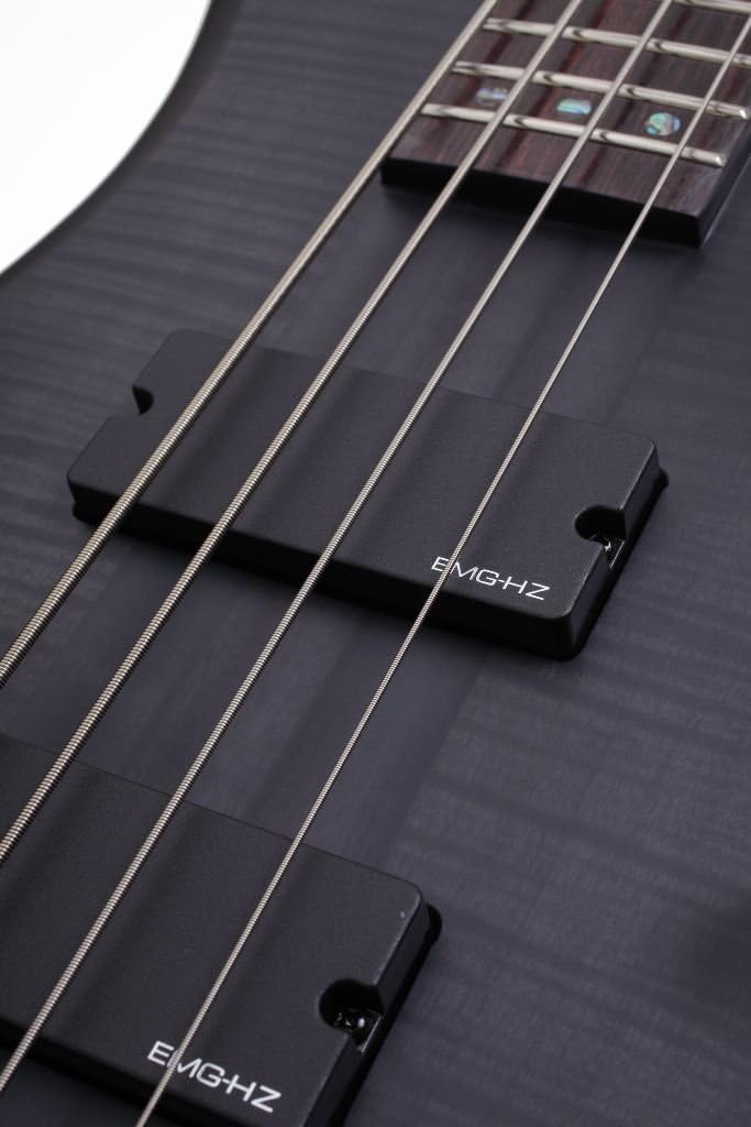 Schecter Stiletto Studio 4 Bass Guitar - See-Thru Black Satin