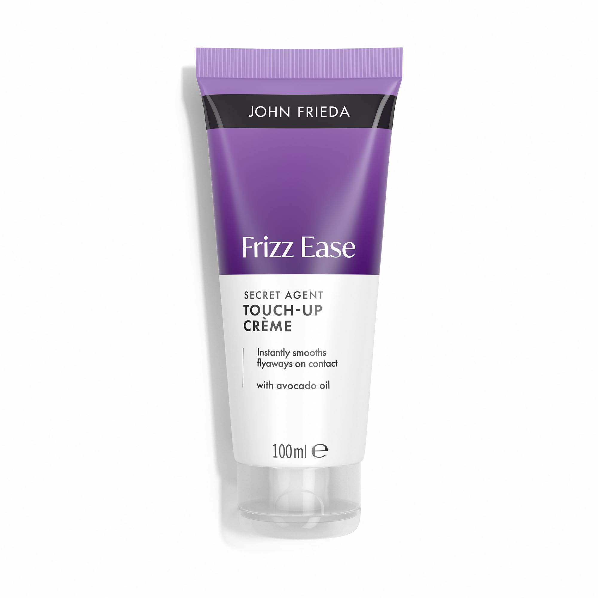 John Frieda Frizz Ease Secret Agent Crema di Finitura Perfetta | Controllo istantaneo del crespo | Leviga Capelli Sciolti e Flyaways | Con Olio di Avocado | Formula Vegana | 100 ml