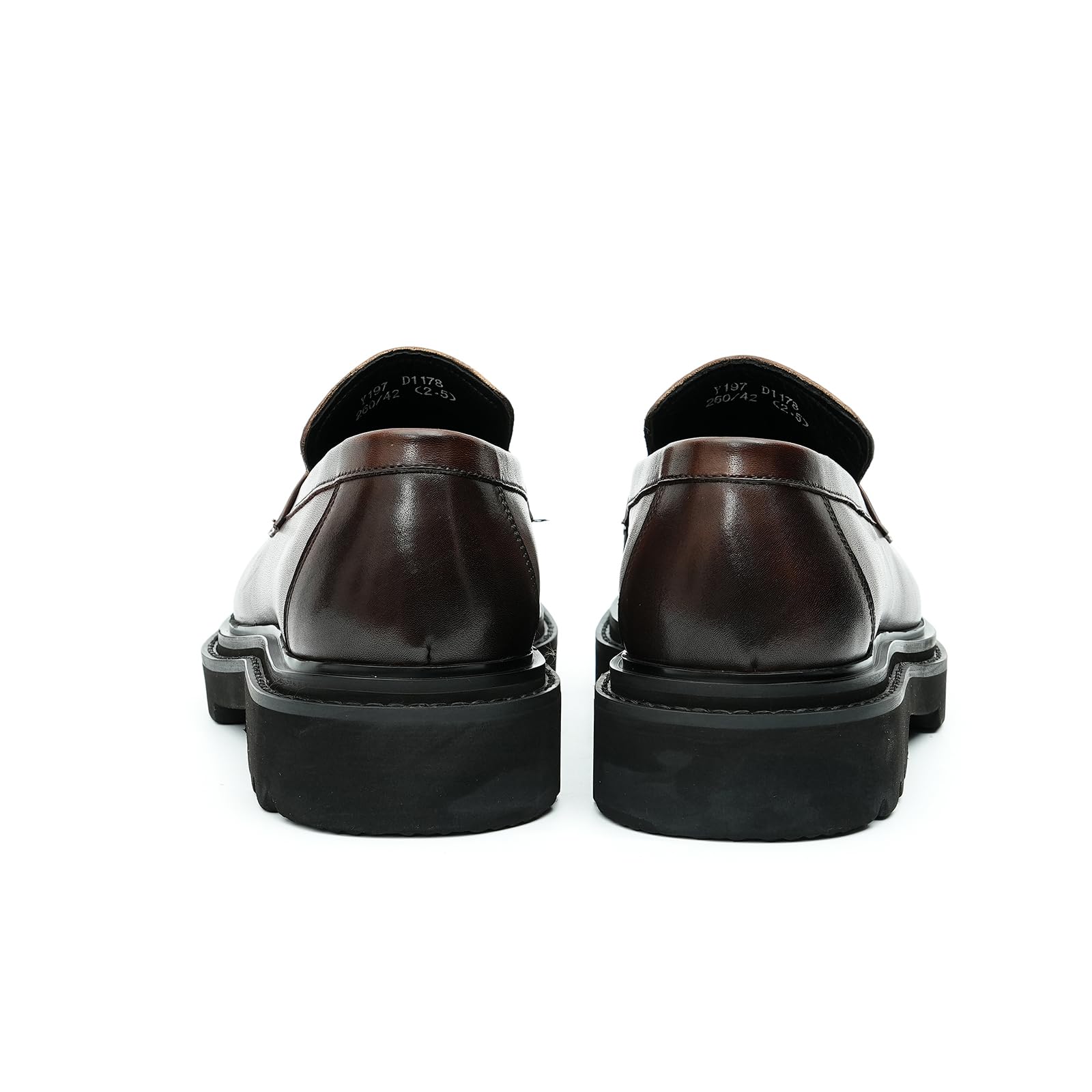 Mocassini Comodi con Suola Spessa da Uomo Scarpe Formali in Pelle Slip On Affari