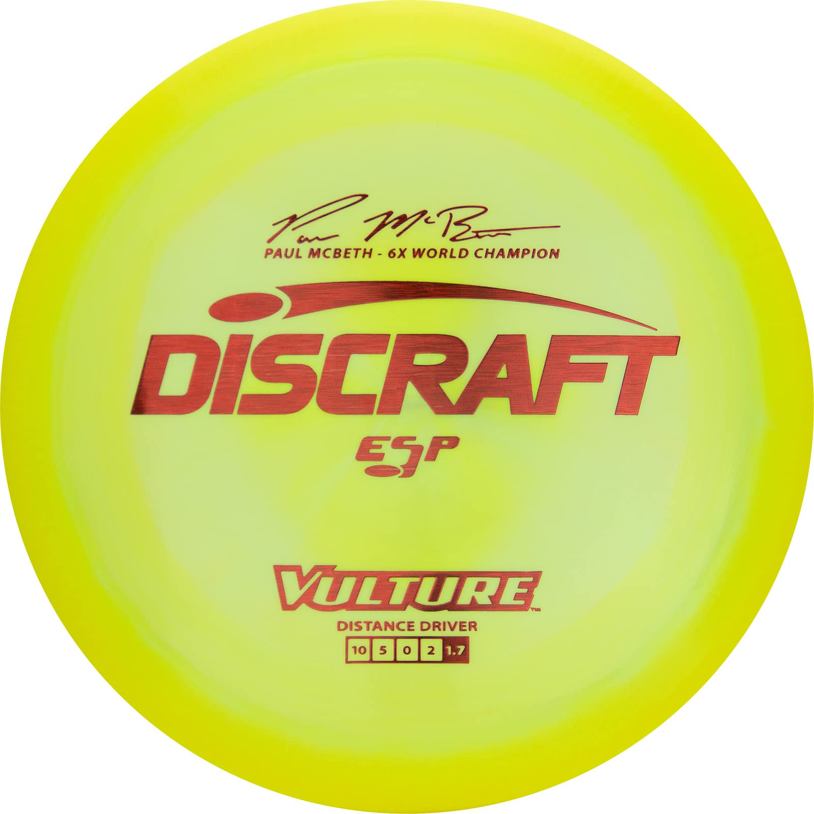 Discraft Vulture ESP Distance Driver Disque de Golf Mixte Performance Lancer Trajectoire - 3