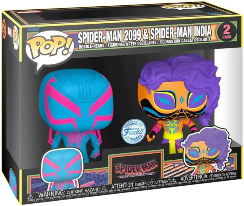 Pop! Across The Spider-Verse - Spider-Man 2099 & India Blacklight 2 Pack - Image 2