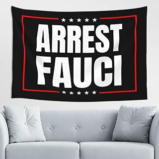Rqwaaed Arrest Fauci Tapestry 60 * 40inch Boutique Wall Hanging Tapestry For Bedroom Party Home Decor
