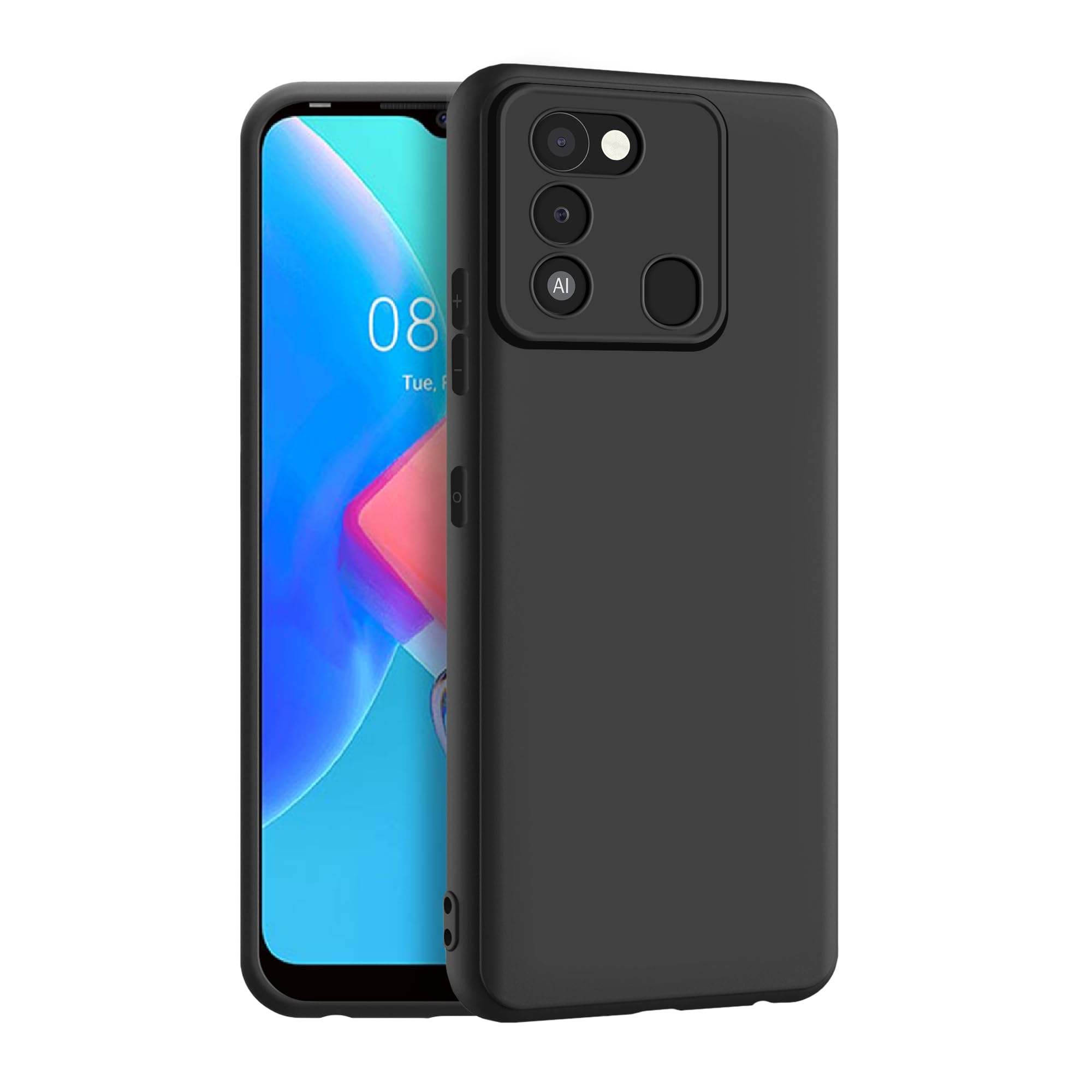 CEDO Tecno Spark Go (2022) Back Cover | Camera Bump Protection & Ultra Slim | Matte Soft Silicon Shock Proof Rubberised Back Case Cover (Black) (B09SHQZRY7) Amazon Price History, Amazon Price Tracker