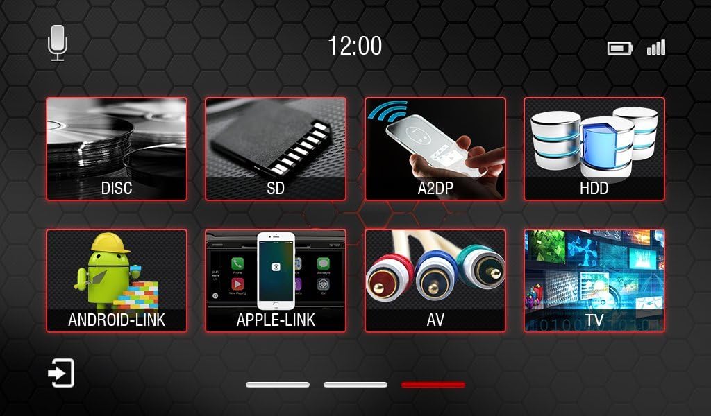 Dynavin N7-MBR main menu screen