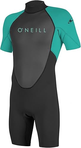 Vista 14 de O'Neill Wetsuits Youth Reactor-2 - Traje de neopreno de manga corta con cremallera trasera, 0.079 in, negro/grafito, 8