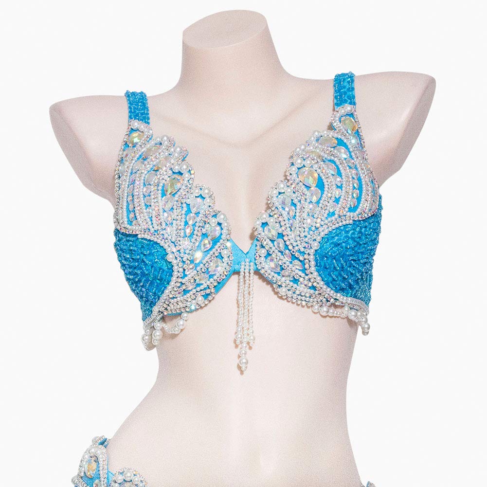 ROYAL SMEELA Cintura Reggiseno Danza del Ventre Donna Carnevale Costume Paillettes Vestito da Ballo Costumi Danza del Ventre Vestiti Danza del Ventre Donna Abiti Danza Sexy Abito Danza del Ventre