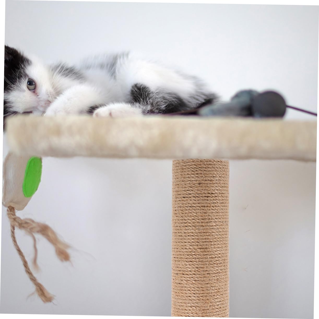 SUPVOX Griffoir pour Chat en Sisal De Remplacement Poteau à Griffer Vertical 30 Cm Matériau Abs Robuste pour Arbre à Chat DIY Adapté D'intérieur