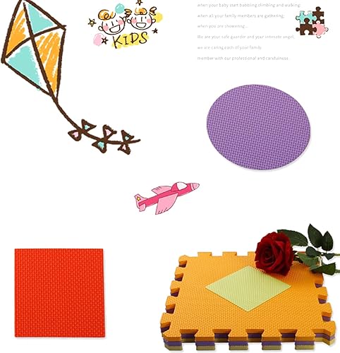 Miniatura 7 de Tamiplay Tapete de juego de espuma para niños, 25 piezas cuadradas entrelazadas, tapete de juego para bebé, tapete de espuma para niños pequeños con