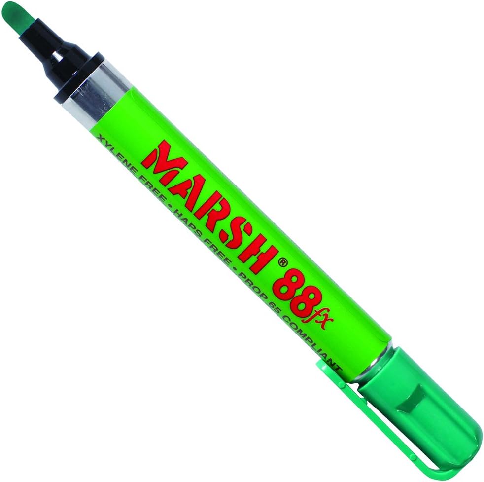 Marsh MK110YE 88fx Metal Paint Markers, Yellow (Pack of 12)