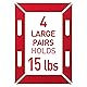 Command Medium and Large Picture Hanging Strips, Damage Free Hanging Picture Hangers, No Tools Wall Hanging Strips for Living Spaces, 12 Medium Pairs and 16 Large Pairs (56 Strips)