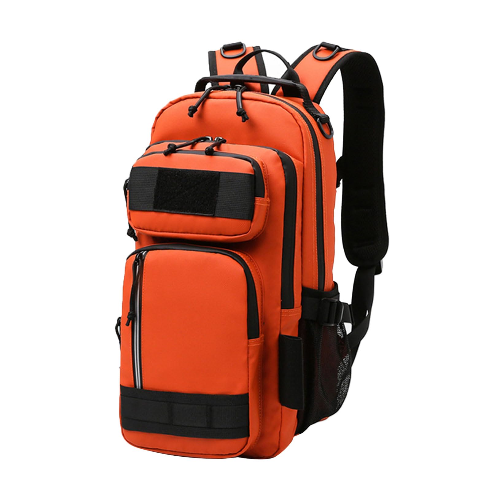 Borsa da pesca a tracolla con supporto per canna da pesca, resistente all'acqua, con supporto per canna, campeggio, arrampicata, sport all'aria aperta