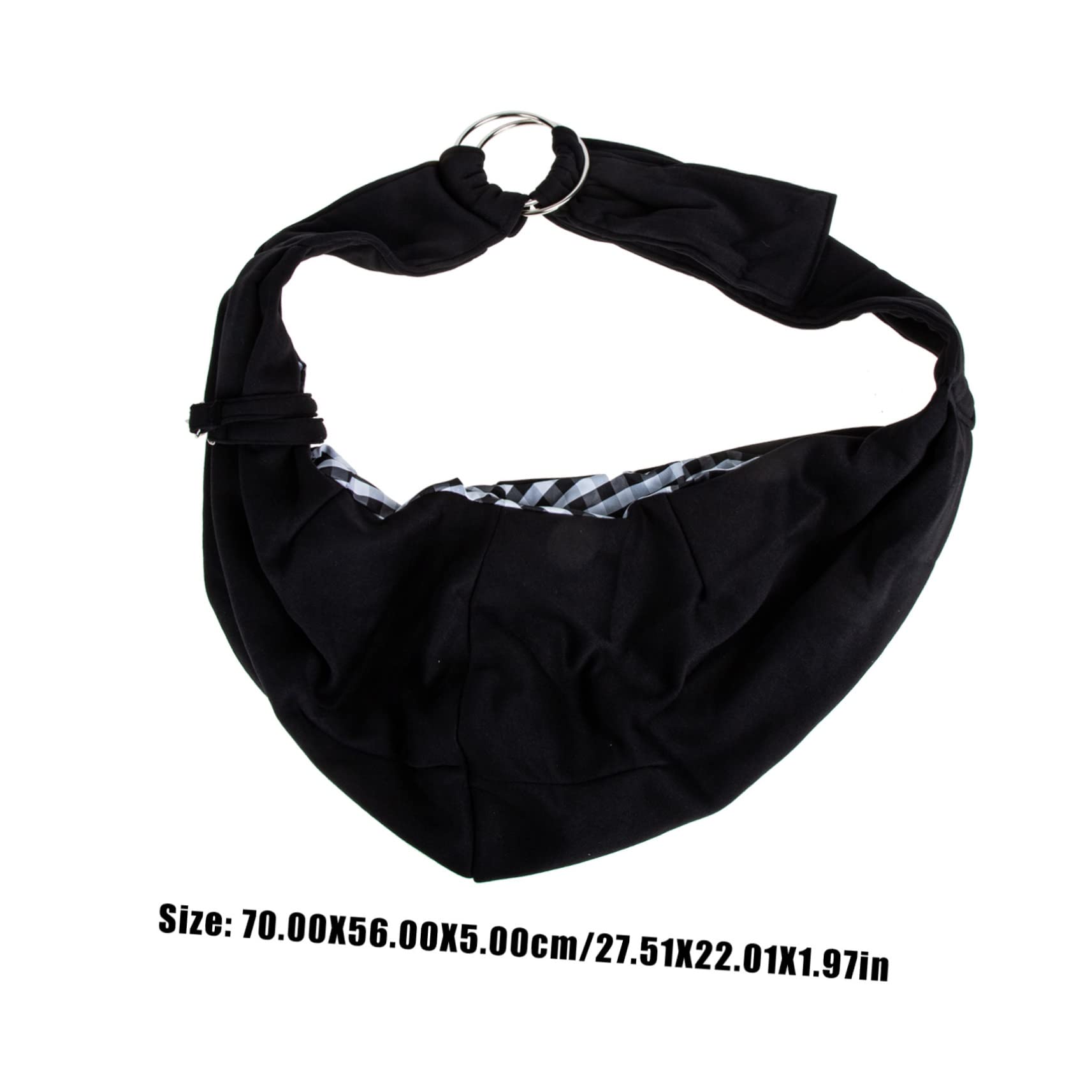 Zaino per Animali Domestici Nero, Traspirante e Leggero | Poliestere, per Gatti e Altri Pet, Uso in Gita e Shopping, Formato Portatile Ventilato
