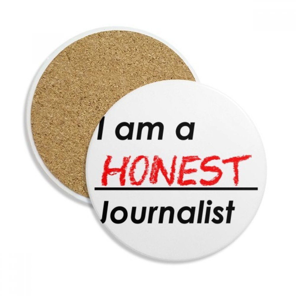 Coaster en céramique Je suis Journaliste honnête dessous de verre pour tasse