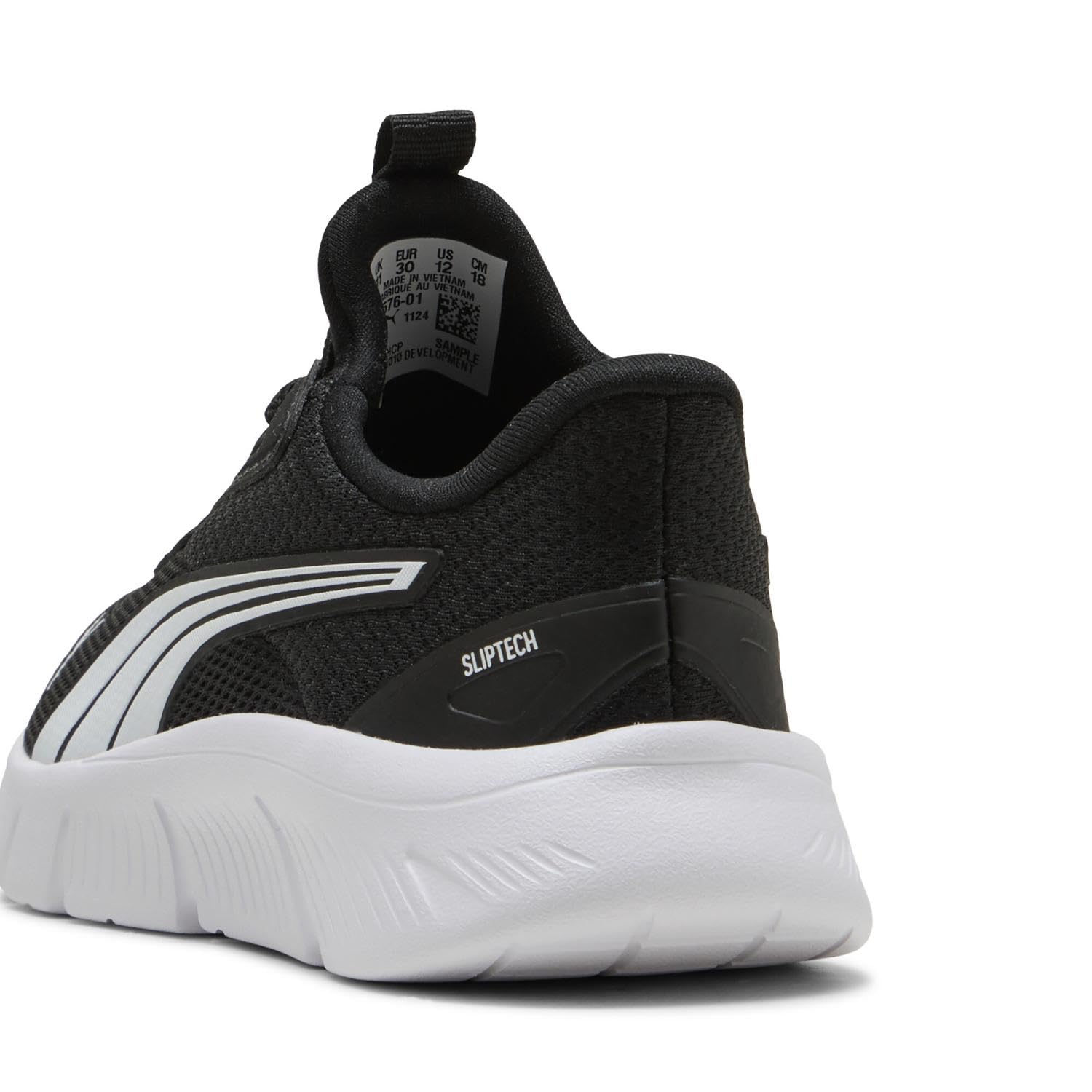 PUMA FLEXFOCUS SLIPTECH PS Sneaker, Nero Bianco, 13 UK Bambino, Nero (Puma Black), Bianco (Puma White), 32 EU