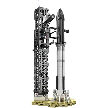 Space Launch System Starship Rocket Building Block Kit Home and Office Decoration Space Gift for Adults DIY Model Kit Includes Rockets and Spacecraft-1763 Pieces