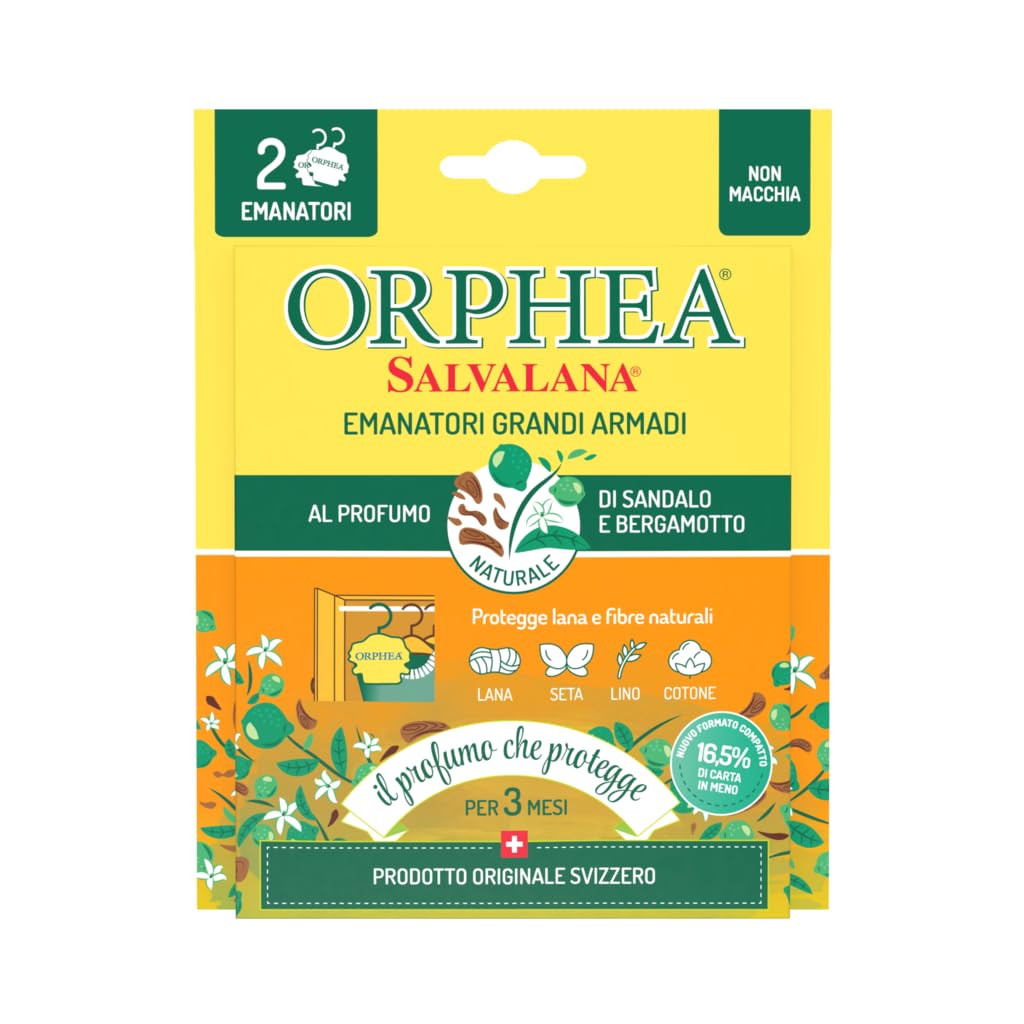 Orphea Salvalana, Emanatori Grandi Armadi, Profumo Chiodi di Garofano, Multicolore, 20x14.21x1 cm, 2 Unità