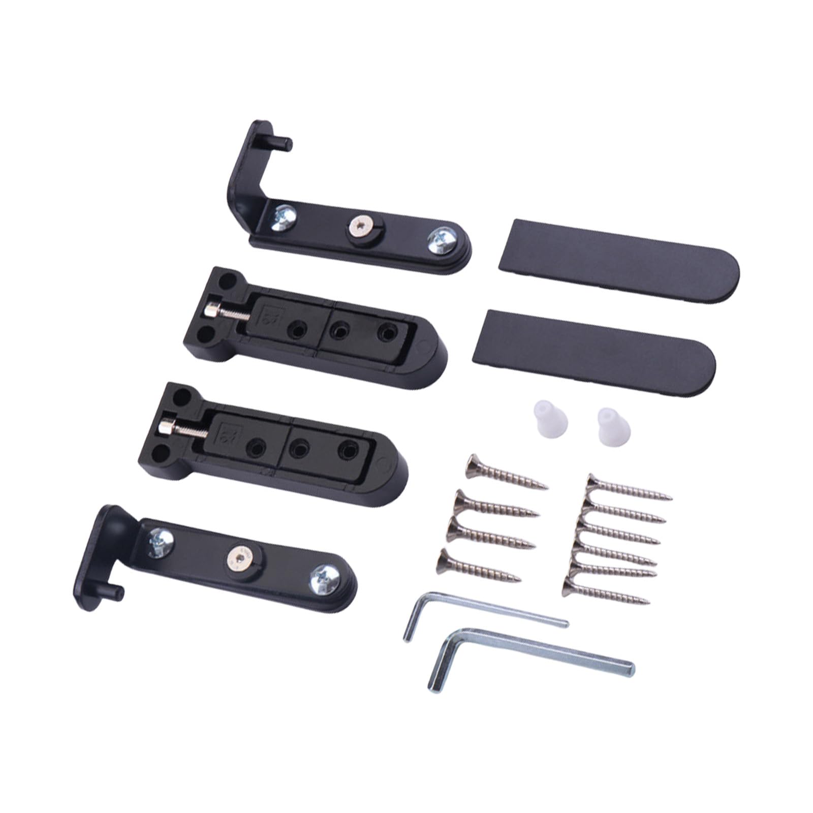 Fexxkg Black Portable Sturdy Zines Alloy And Iron Materials Hinges For Frequent Use In Commercial Space Saving Designs Alignment Hinges