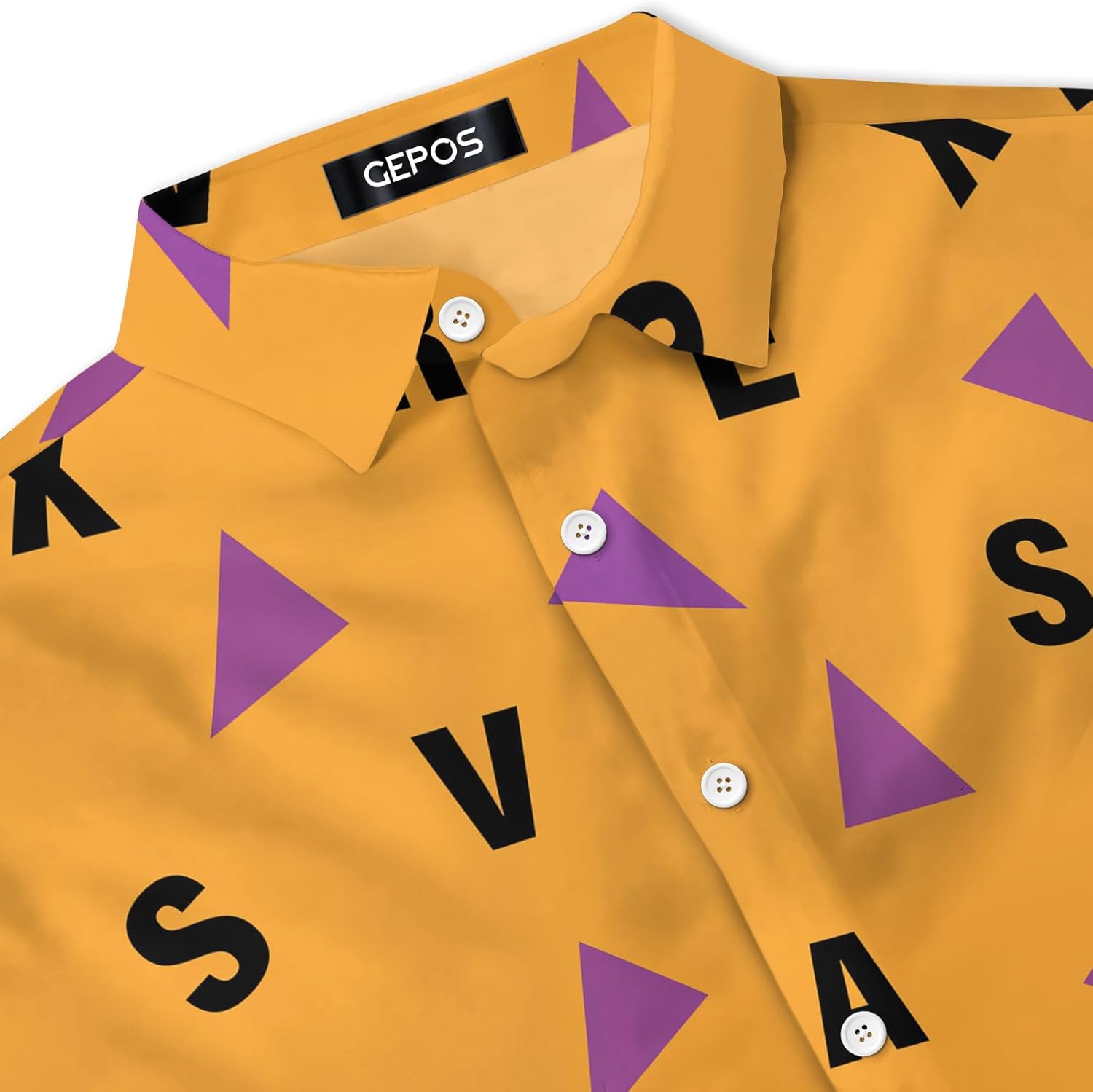 Tropical Bird Men's Hawaiian Shirt, Funny Bird Print Short Sleeve Button Shirt, Summer Gifts, Birthday Gifts - Image 4