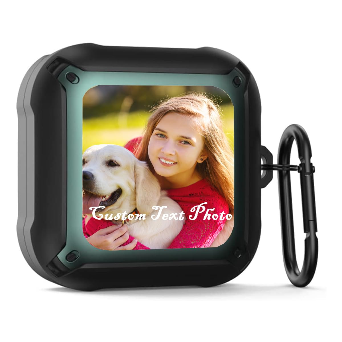 LalatiFy Custom Armor Case for Beats Fit Pro 2021, Personalized Design Make Name Photo Text Logo Image on Hard PC & Soft Silicone Shockproof Headphone