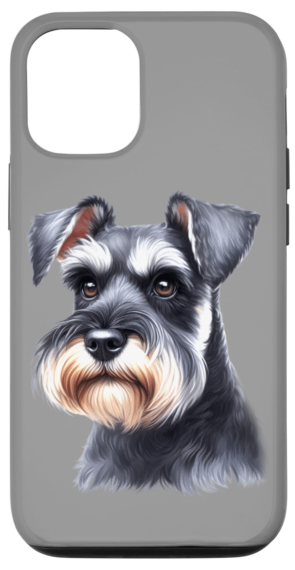Miniature Schnauzer Case for iPhone 15, Transparent