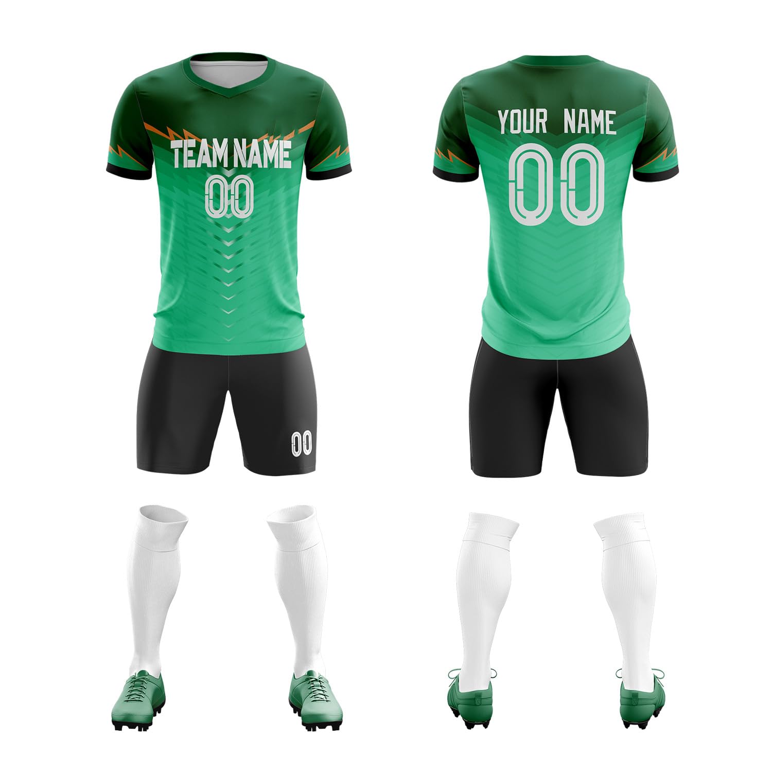 Custom Soccer Jersey for Men Women Kids Personalized Name Number Sports Shirts and Shorts Add Logo