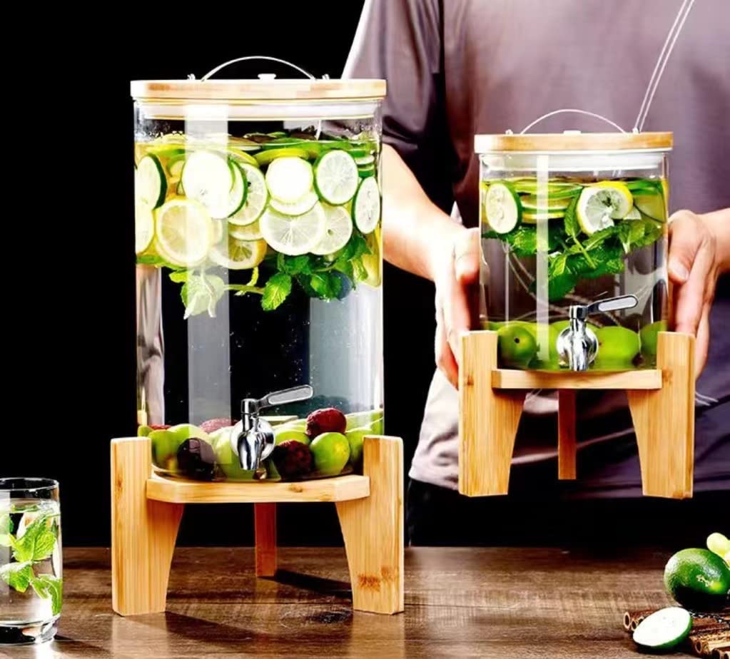 Amazon.co.jp: ドリンクサーバー ガラス 大容量 1.5L/2.5L/4L/5L7.5L