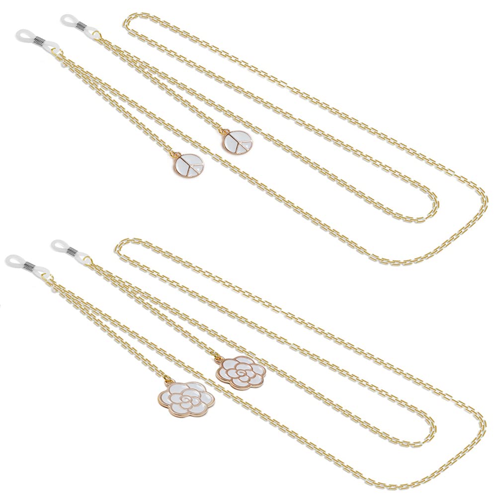 8 PCS Brillenkette for Frauen Anhänger Sonnenbrille Kette Lesebrille Halter Brillenband