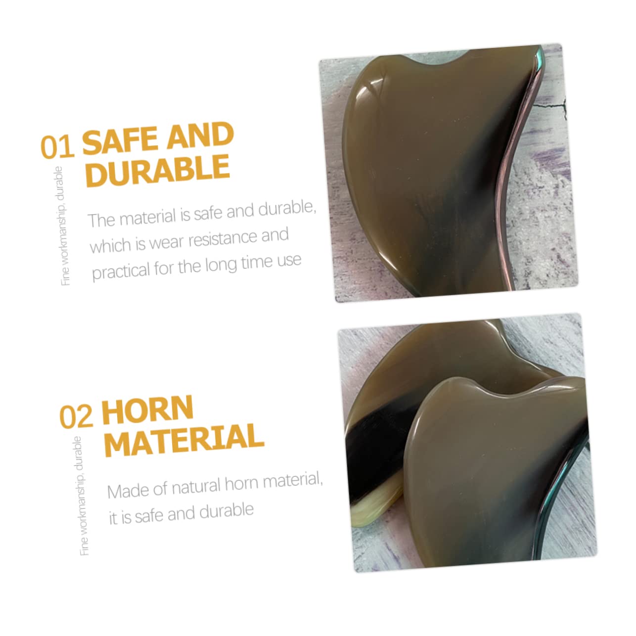 MAGICLULU 4 Pezzi Gua Sha Strumenti Per Il Viso Strumento Per Massaggio Guasha Per Collo E Viso Scolpire Il Corpo Per Casa E Viaggio