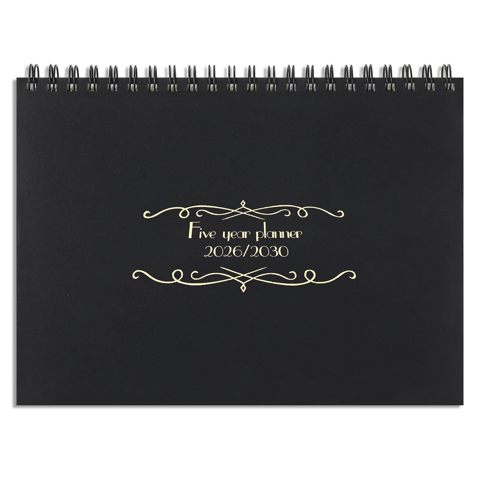 Zhanmai 5 Year Planner Calendar with Tabs 2026 to 2030 11 x 8.5 Inches 5 Year Calendar Monthly Schedule Organizer Spiral Bound, Black