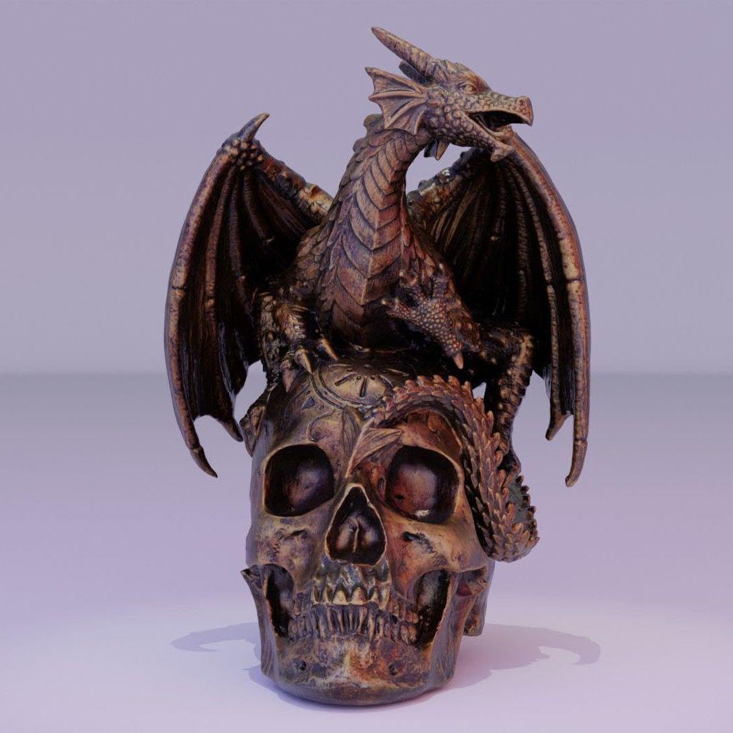 飛竜髑髏像   文房装飾品   現代工芸品 美術品 置物 Amazon.co.jp: 飛竜髑髏像 文房装飾品 現代工芸品 美術品 置物