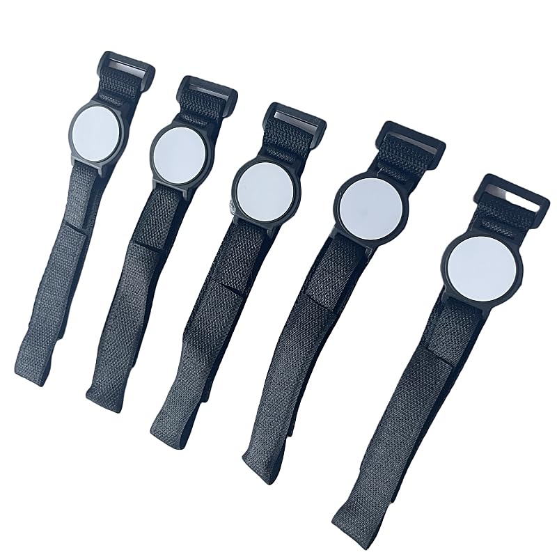 5 Black Wristbands, EM4100 125KHZ RFID ID Smart Access Control Bracelet - Image 3