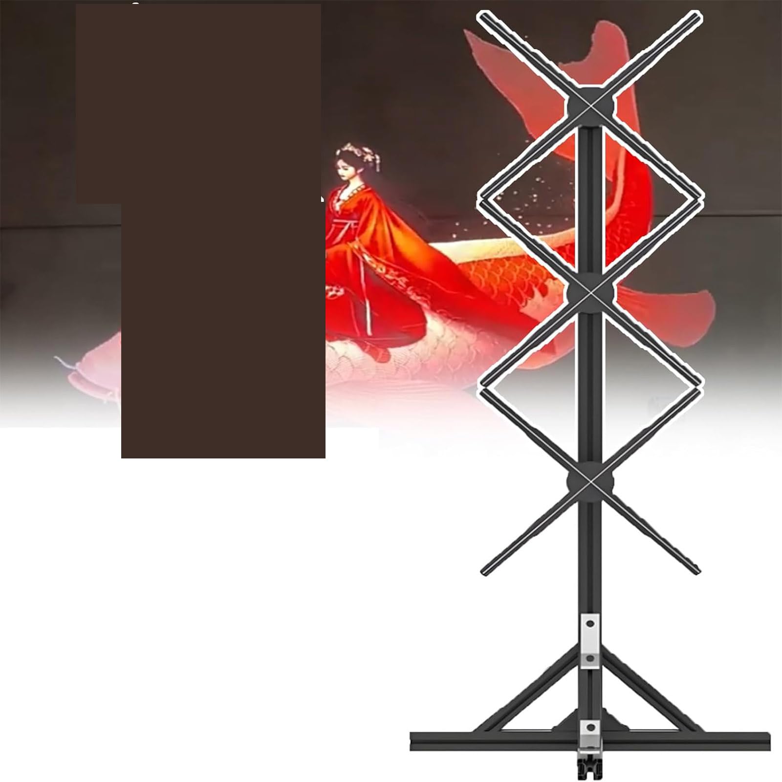 BOOZXCV Professional 3D Hologram Fan - 3D Projection Advertising Machine,High-Brightness 576 LEDs,Fans Interactive Holographic Display for Business Promotion & Brand Display