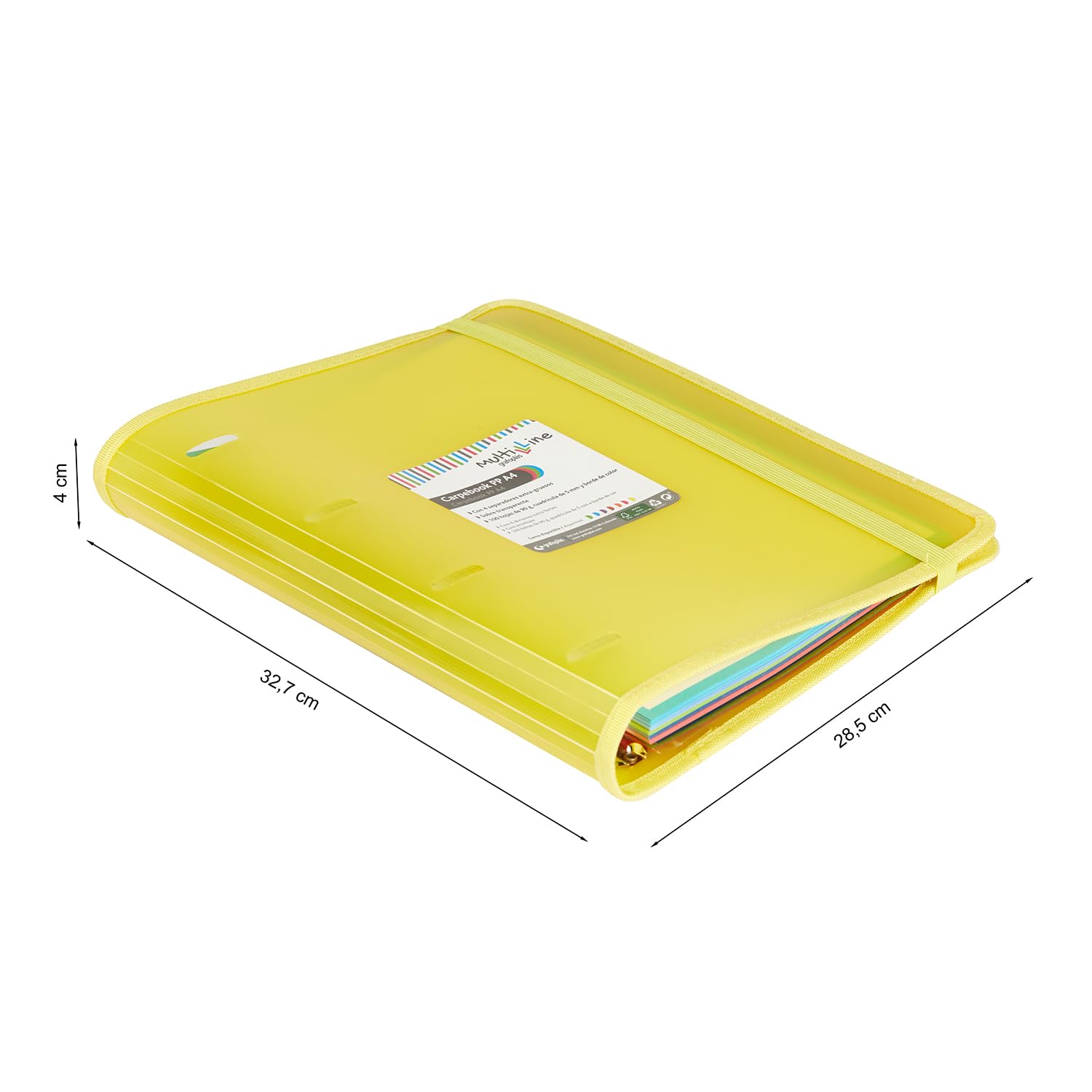 CARPETA CLASIFICADORA GRAFOPLAS CON FUELLE MULTILINE ROJO